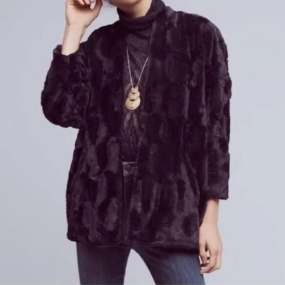Chic Navy Teddy Jacket